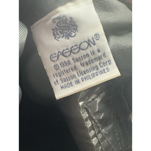 Vintage 90s Sasson Canvas Backpack w/ Suede Trim – Rare Retro - Picture 12 of 16